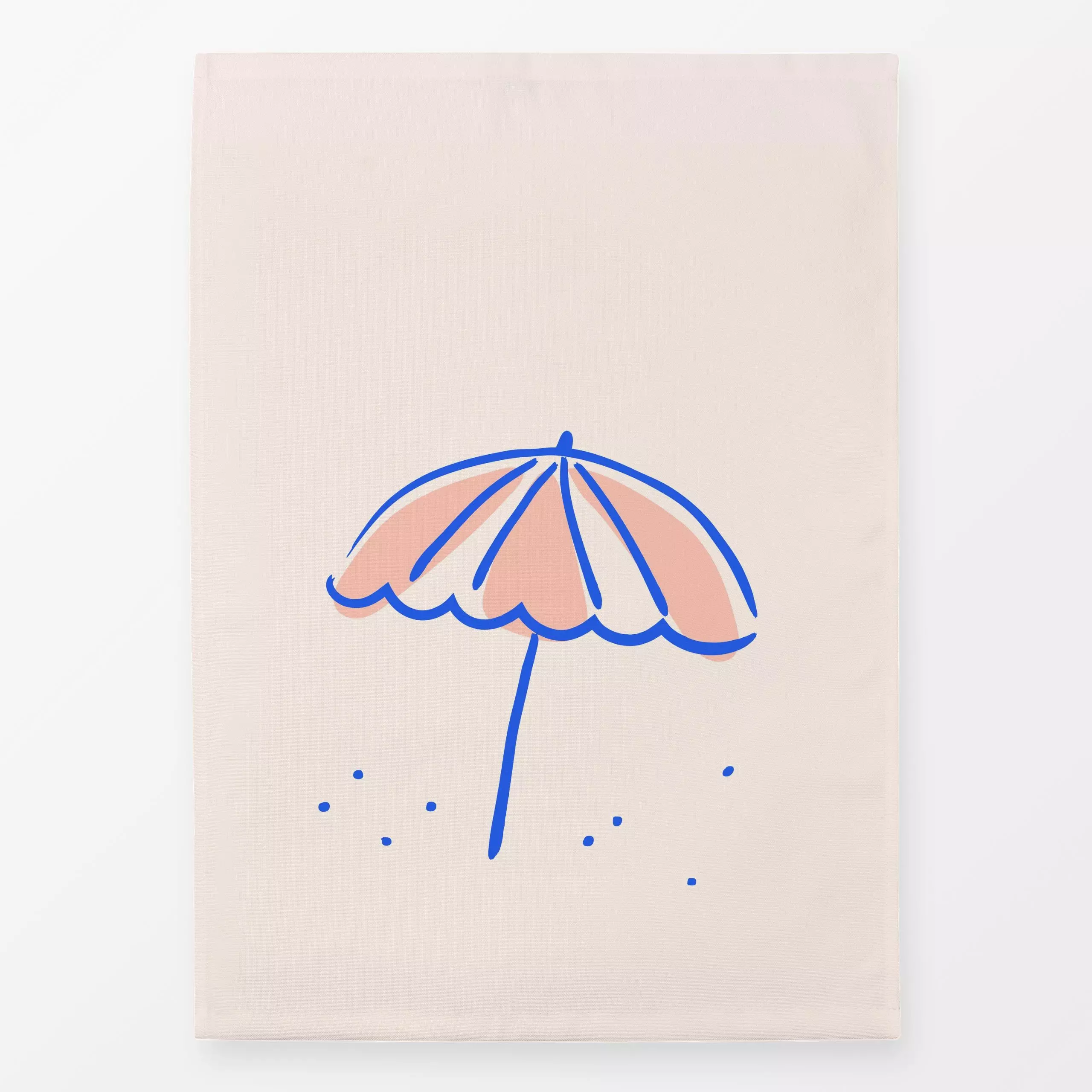 Geschirrtücher Sonnenschirm - Sommer, Reise, Retro & Vintage - von „Maren Gross "; Strand, Urlaub, Summerfeeling, Sonnenschi...