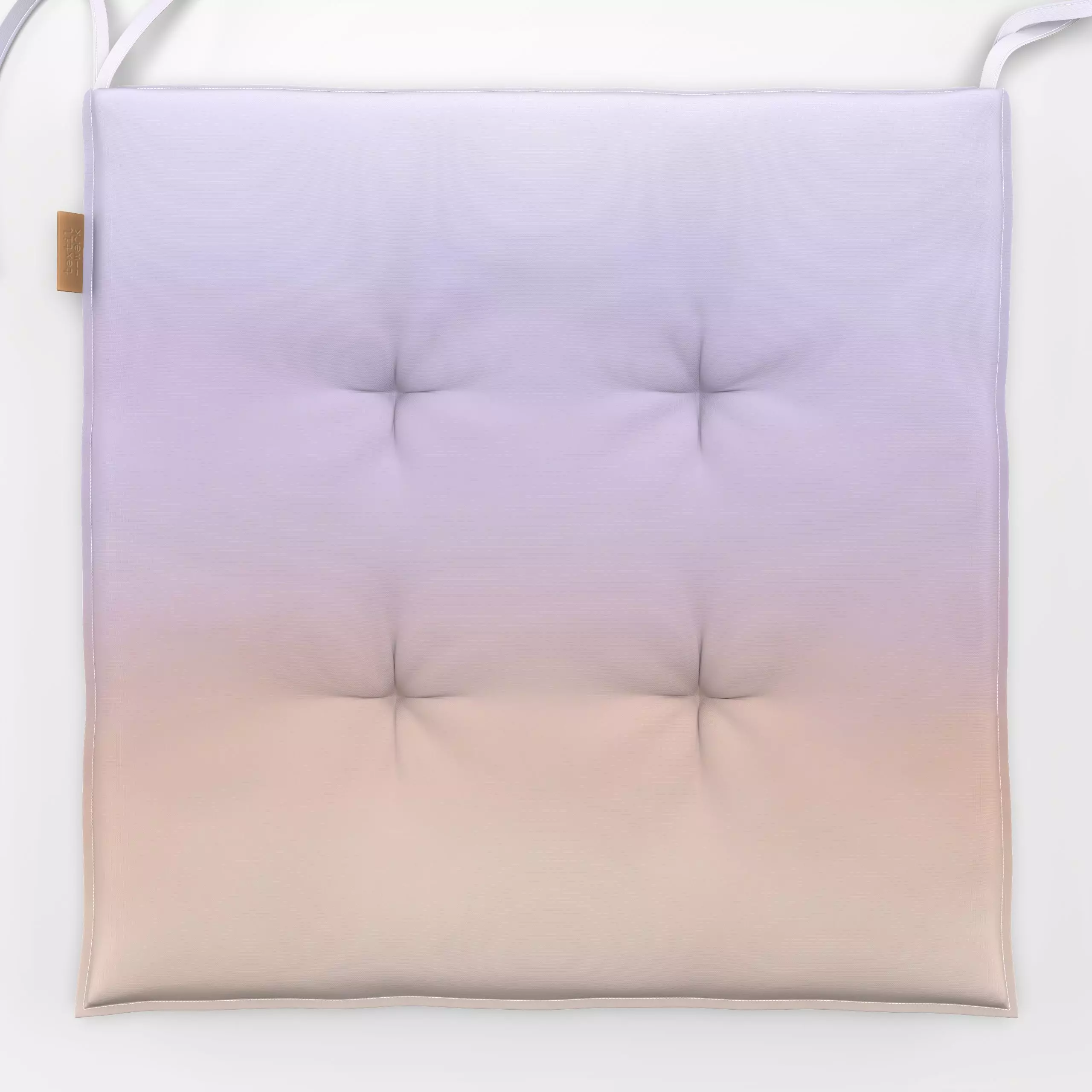 Sitzkissen Verlauf Frühling Apricot Lila - Frühling - von „Studio ROSAGRAU"; boho, Wasserfarben, Struktur, Farbverläufe, Lav...