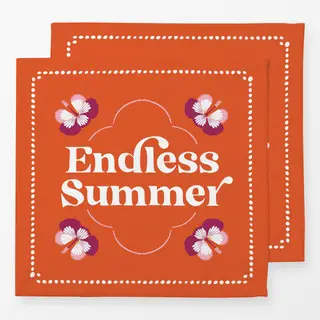 Servietten Endless Summer orange