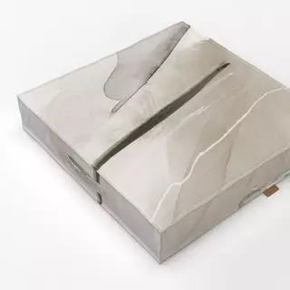 Bodenkissen Brush strokes neutral tones 1