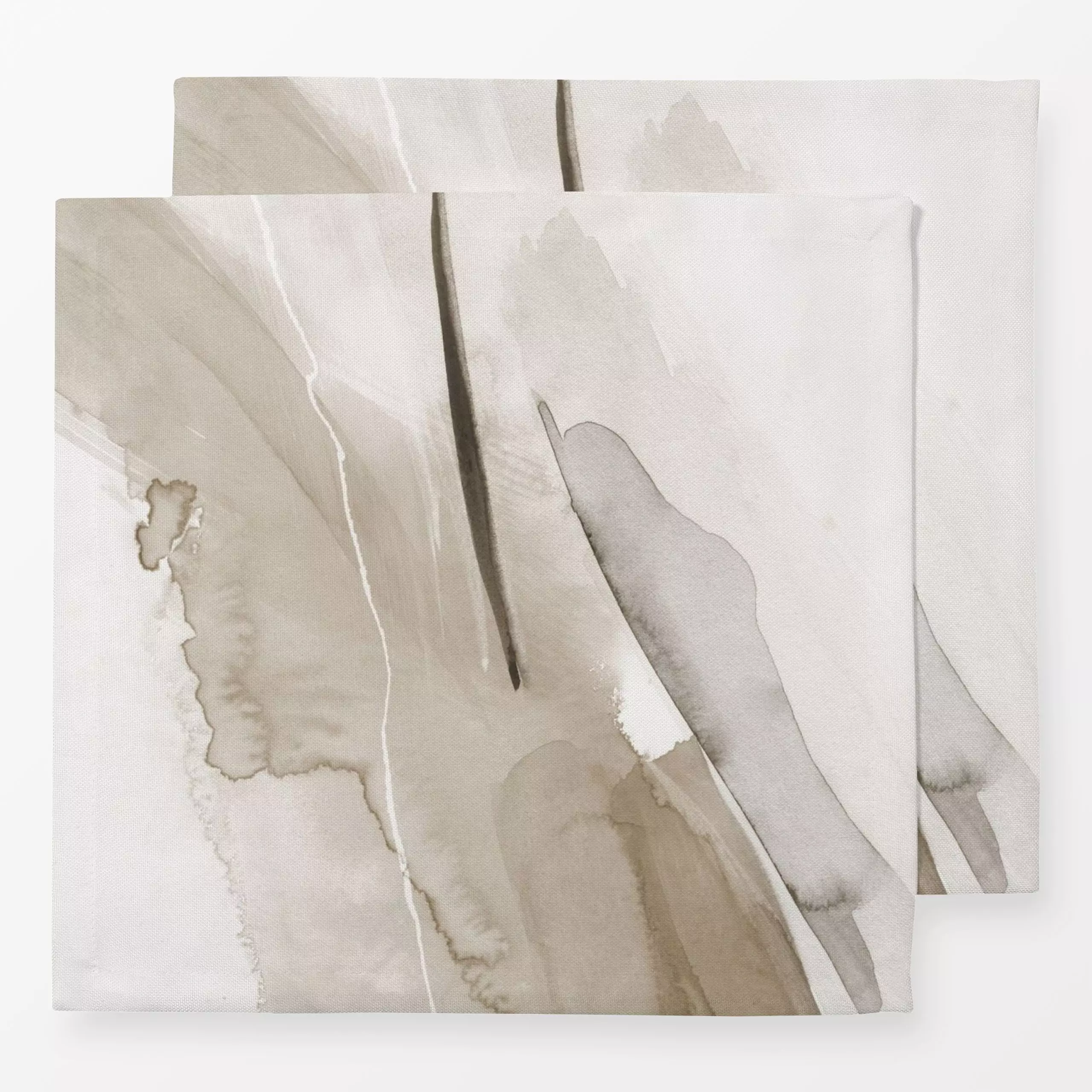Servietten Brush strokes neutral tones 1 - Herbst, Symbole & Muster - von „Nouveau Prints"; Tusche, Striche, Minimalismus, N...