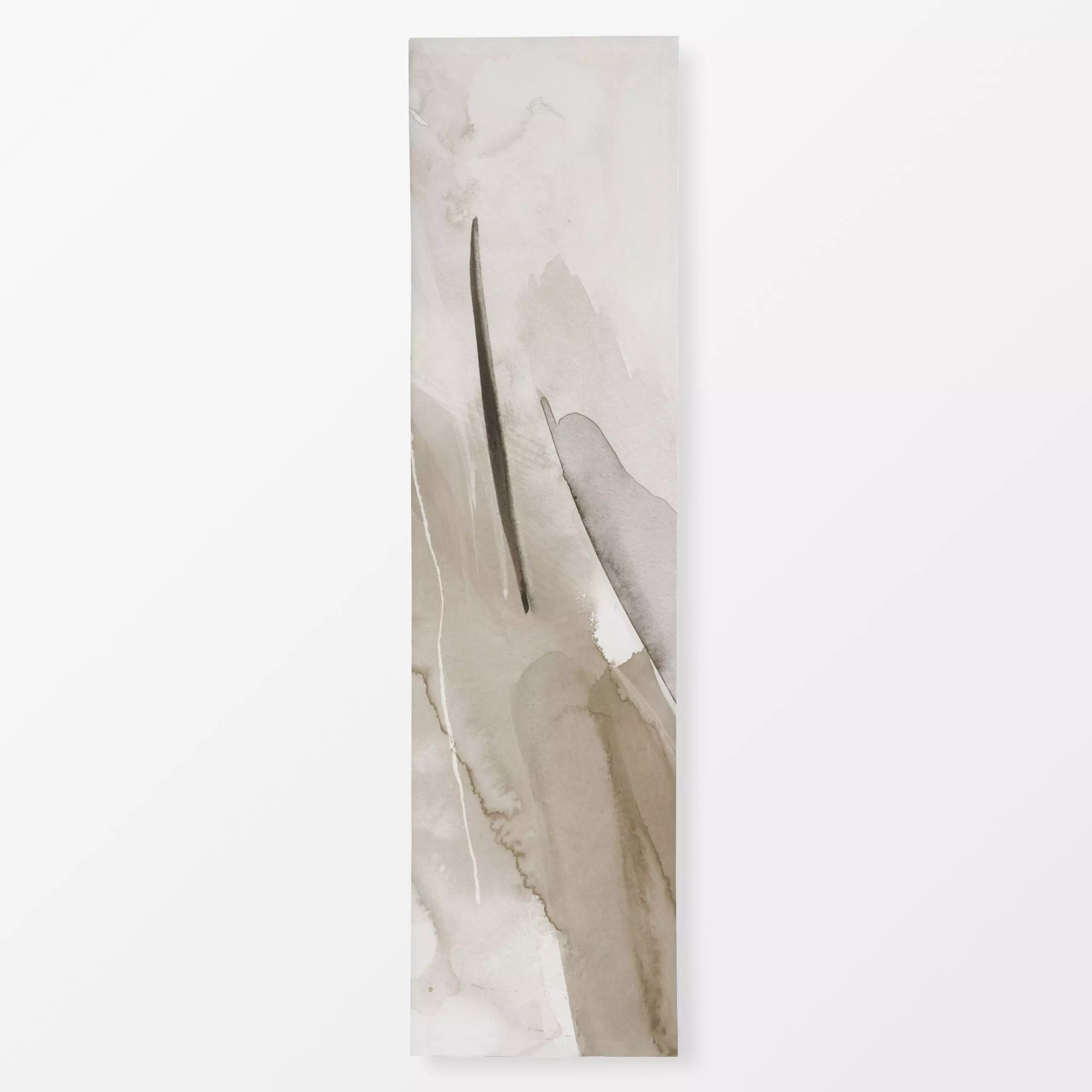 Tischläufer Brush strokes neutral tones 1 - Herbst, Symbole & Muster - von „Nouveau Prints"; Tusche, Striche, Minimalismus, ...