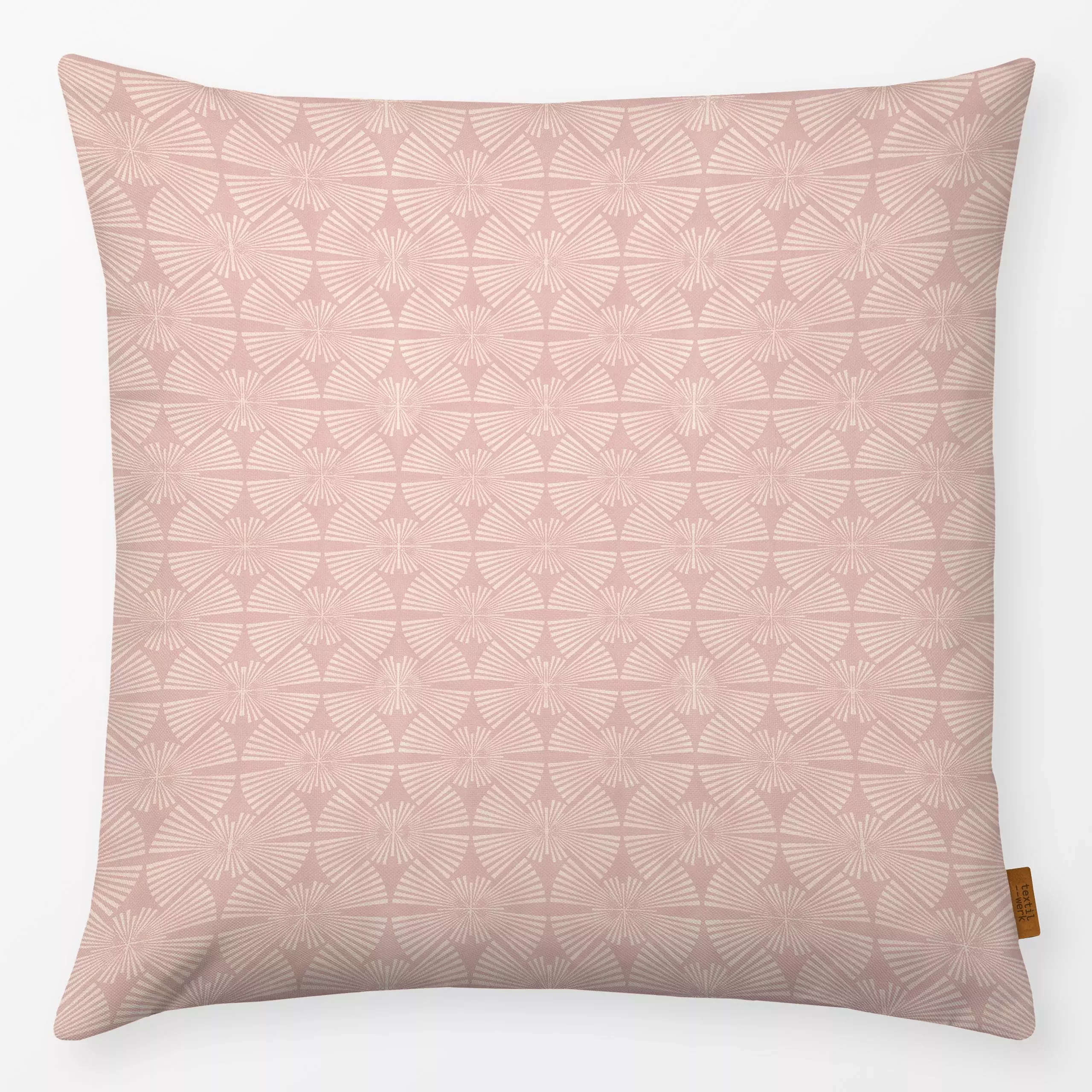 Kissen Abstract Geometry Blush - Symbole & Muster, Retro & Vintage - von „Bloomery Decor"; abstrakt, rosa, Geometrisch, patt...