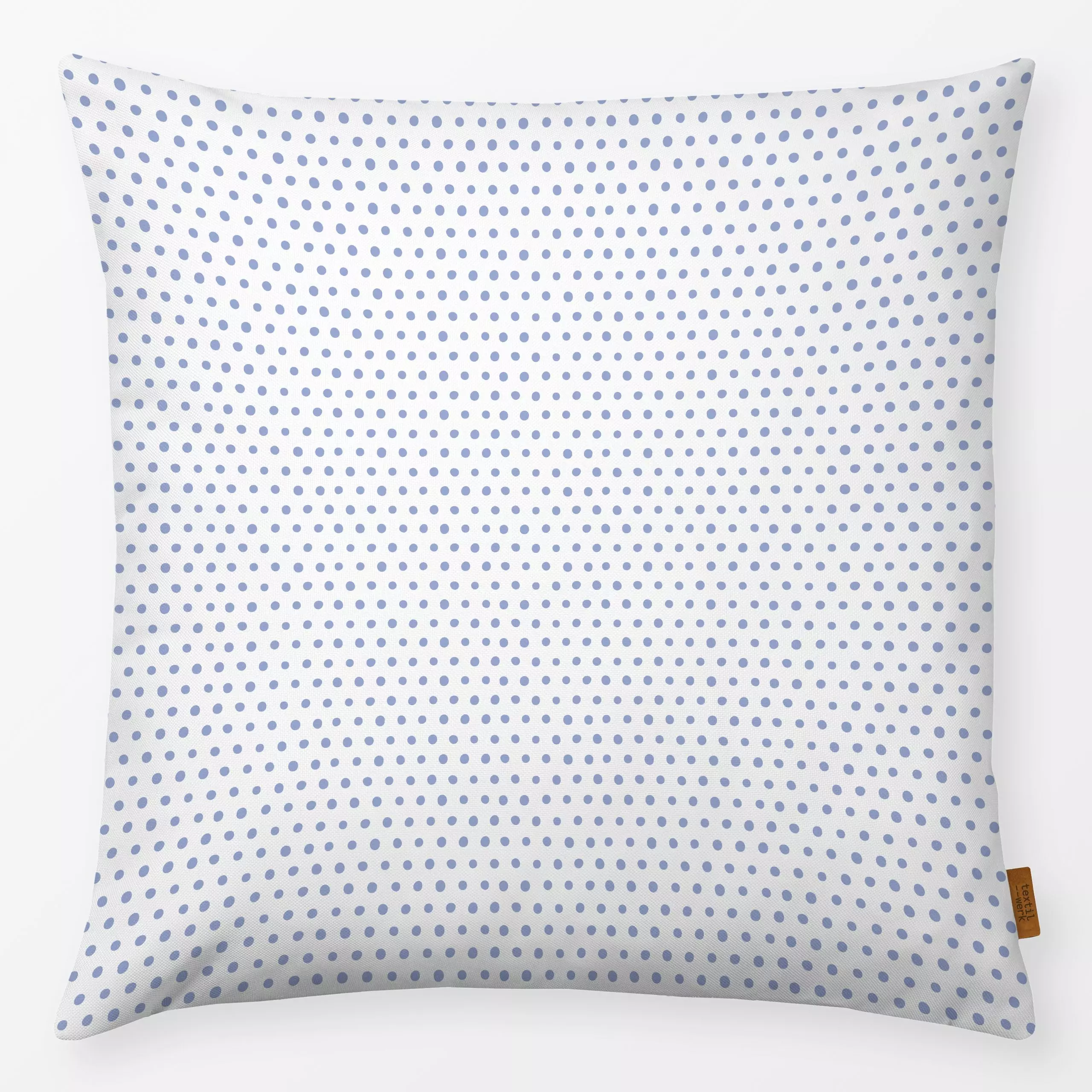 Kissen Dots blue white - Symbole & Muster - von „Kathrin Woo"; Muster, Kinder, Punkte, modern, Dots, maritim, gepunktet, Dek...