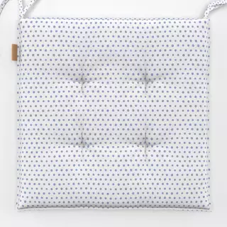 Sitzkissen Dots blue white