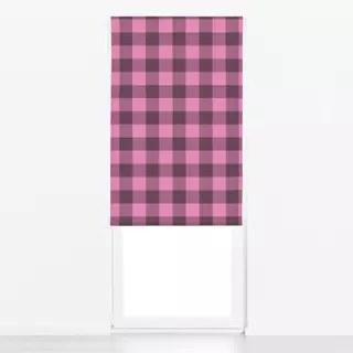 Raffrollo Gingham Classic Pink