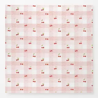 Tischdecke Vintage Cherry Gingham II