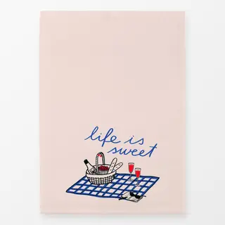 Geschirrtücher Picknick Sommer Spruch