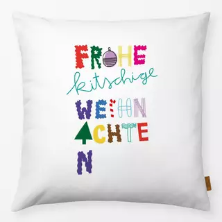 Kissen Frohe kitschige Weihnachten
