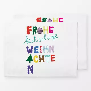 Tischset Frohe kitschige Weihnachten