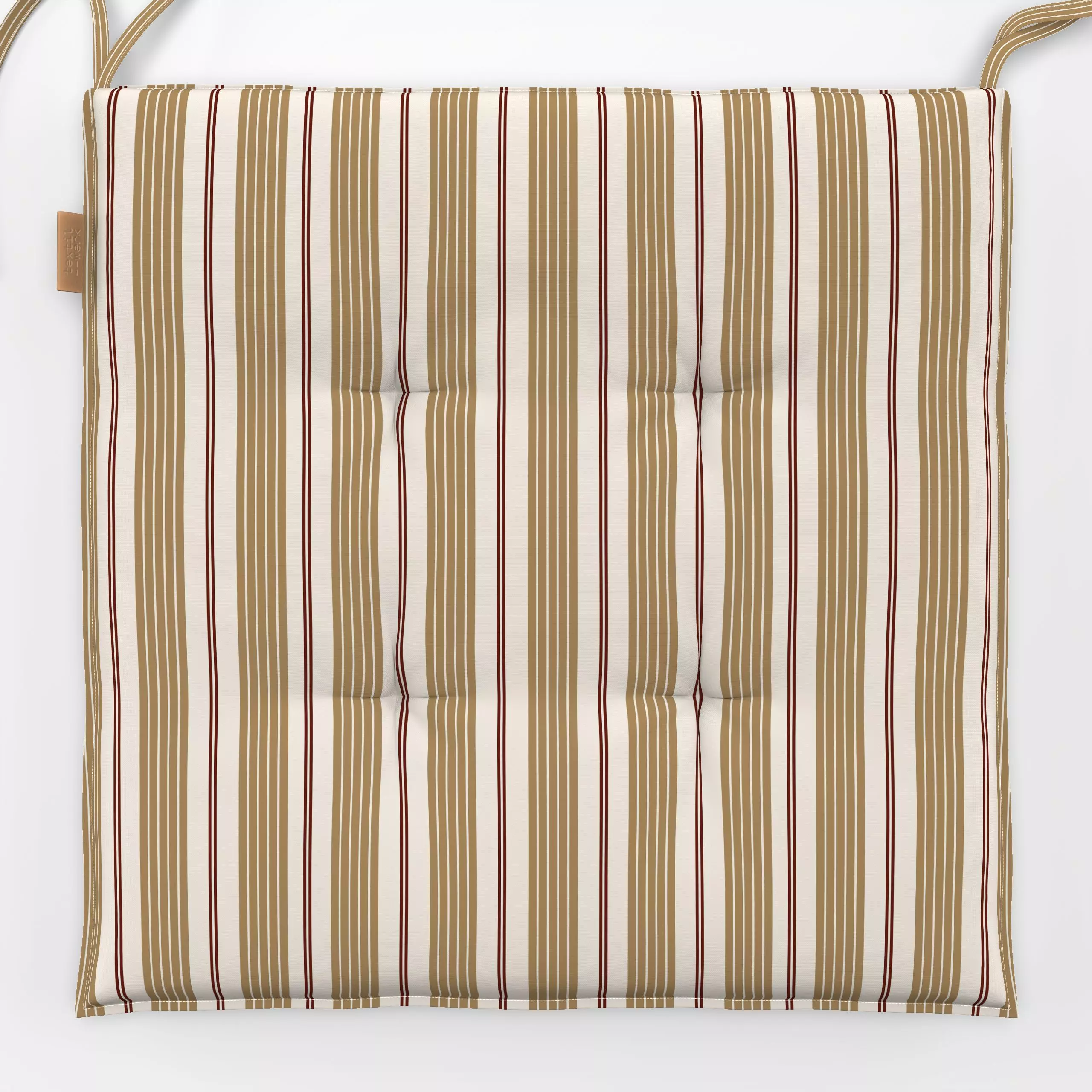 Sitzkissen Christmas stripes - Weihnachten, Symbole & Muster, Retro & Vintage - von „Fjord Studio"; Streifen, skandinavisch,...