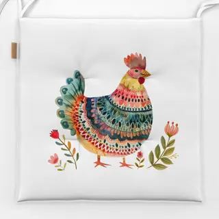 Sitzkissen Kunterbunte Henne