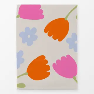 Geschirrtücher Tulpen Frühlingsblumen Beige