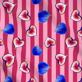 Meterware Fruity Fig Stripes