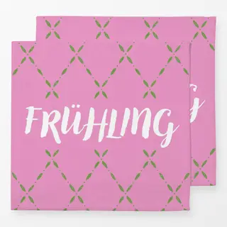 Servietten Frühling Schriftzug