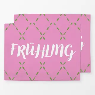 Tischset Frühling Schriftzug