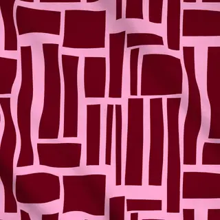 Meterware Kirschrot Color Blocks