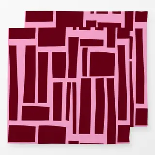 Servietten Kirschrot Color Blocks