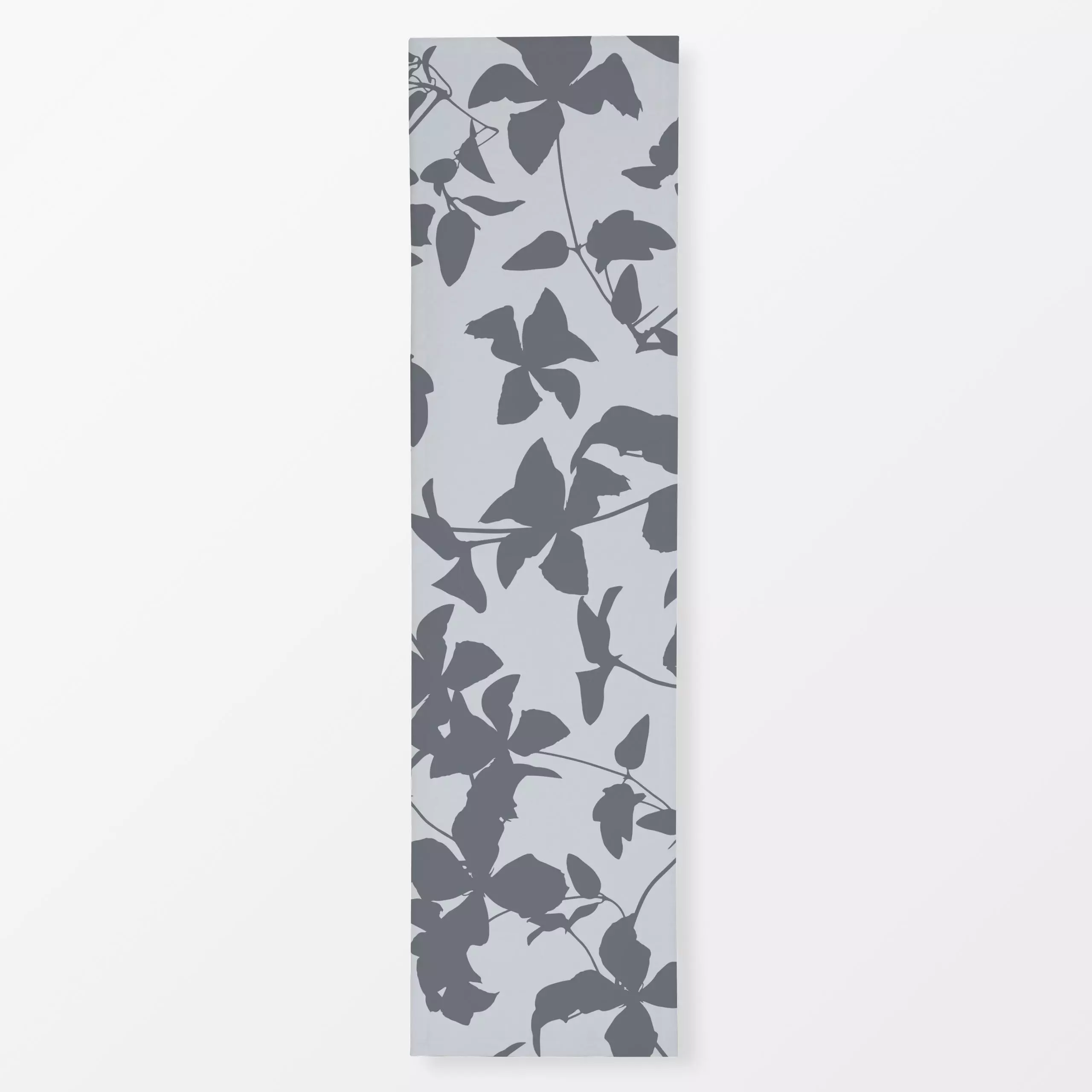 Tischläufer Clematis Minimalistic - Blumen & Florales, Pflanzen & Botanik - von „Andrea Haase"; Natur, grau, Blumen, Minimal...