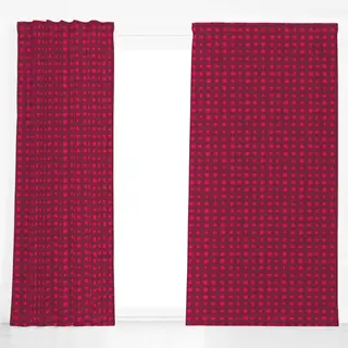 Dekovorhang Sterne rot pink