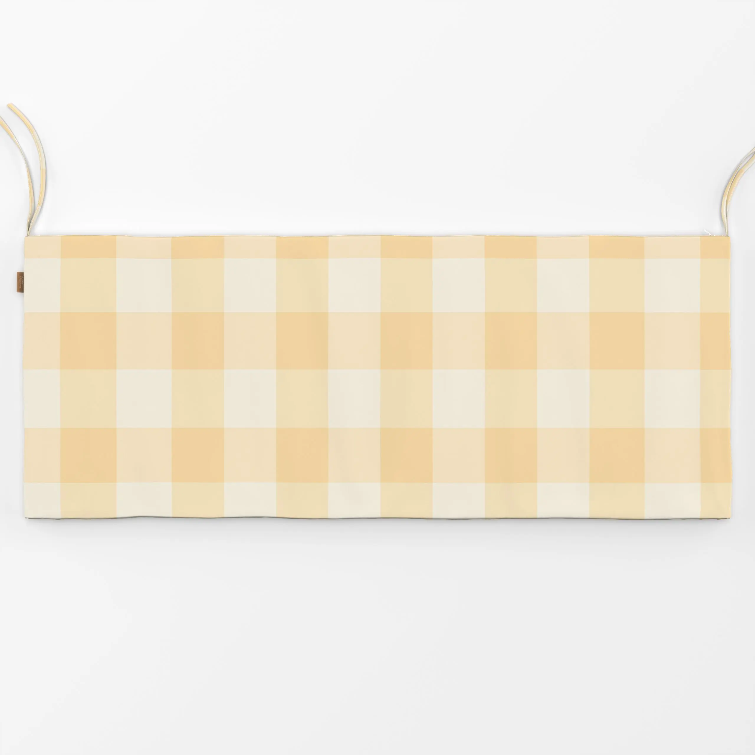 Bankauflage Landhaus Karo Gelb - Frühling, Symbole & Muster, Ostern - von „Monika Strigel"; Ostern, Fruehling, MonikaStrigel...