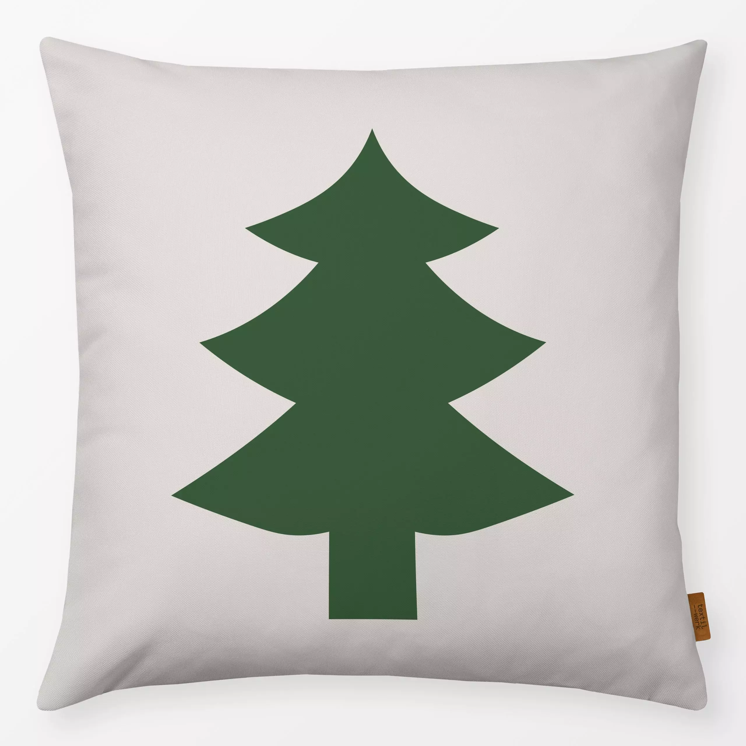 Kissen Christmas Tree Green - Weihnachten, Anlässe - von „Jana Driver"; Tannenbaum, beige, tree, gruen, christmas, janadrive...
