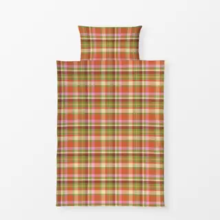 Bettwäsche Tartan Plaid Bunt