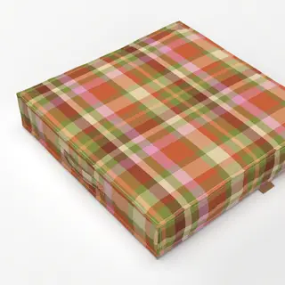 Bodenkissen Tartan Plaid Bunt