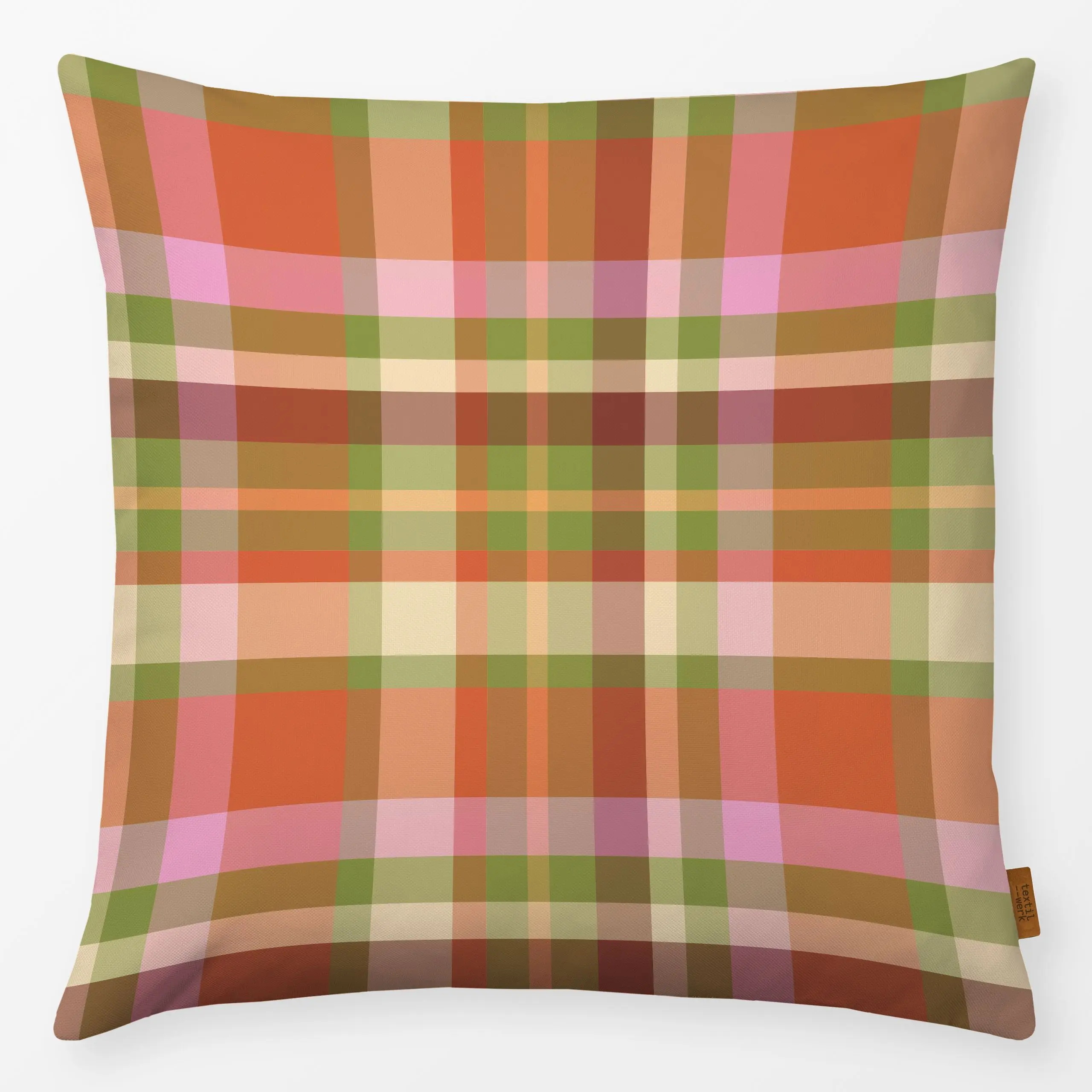 Kissen Tartan Plaid Bunt - Herbst, Symbole & Muster, Retro & Vintage - von „Mareen Heinz"; Muster, Retro, Cozy, Karo, warm, ...