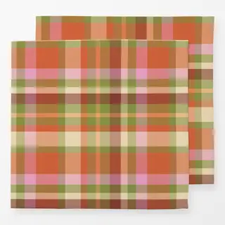 Servietten Tartan Plaid Bunt