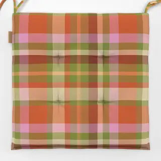 Sitzkissen Tartan Plaid Bunt
