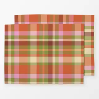 Tischset Tartan Plaid Bunt