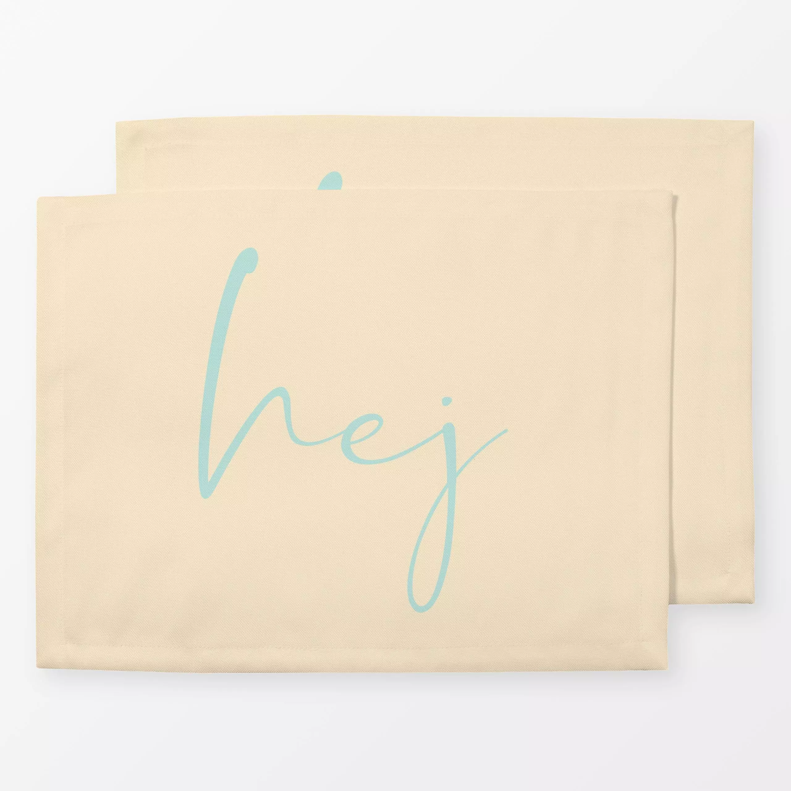 Tischset HEJ Vanilla Mint - Kinderzimmer & Motive für Kinder, Sprüche & Schriftzüge, Symbole & Muster - von „Monika Strigel"...