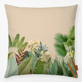 Kissen Tropischer Dschungel beige