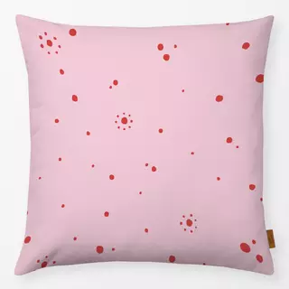 Kissen Sun Dots | rosa rot