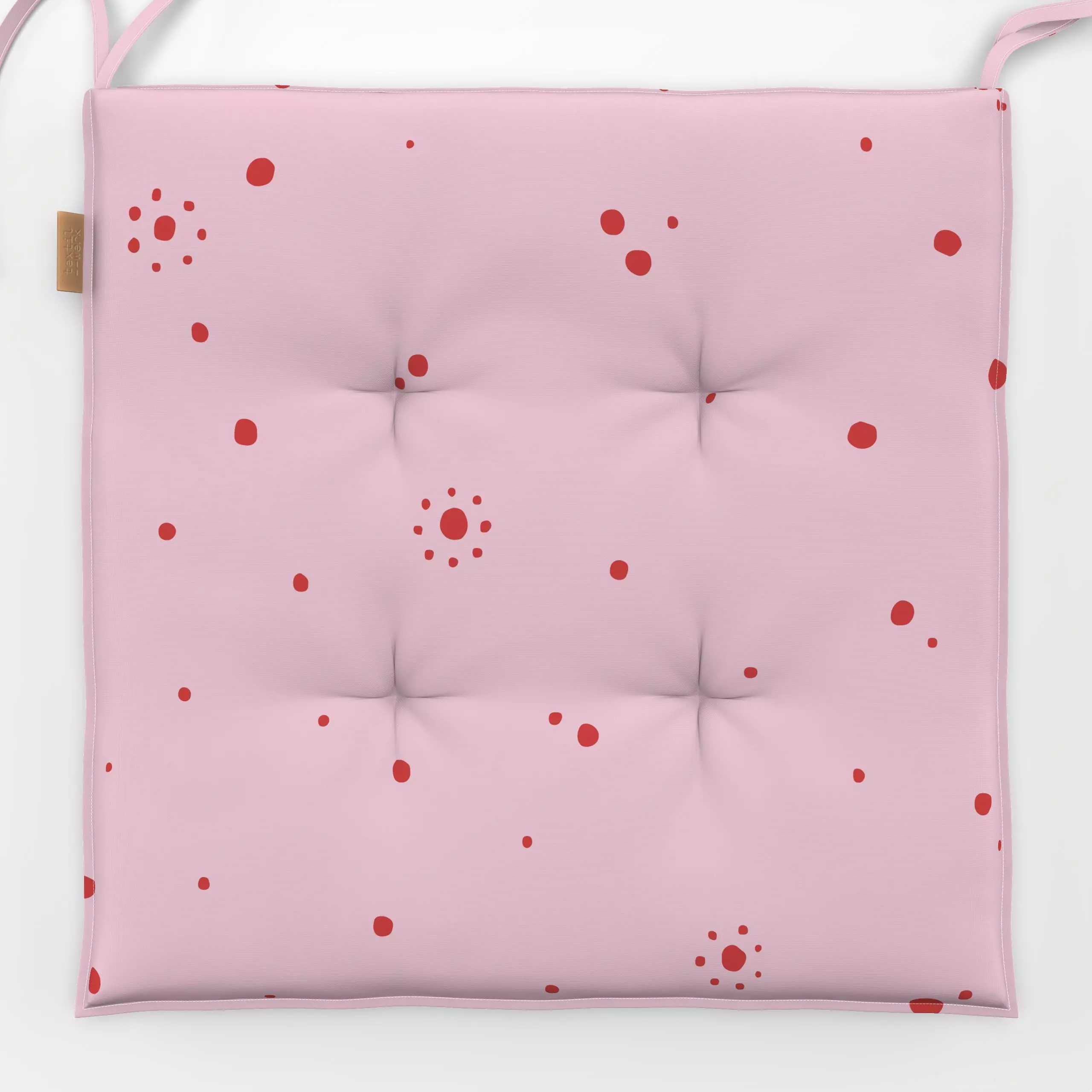 Sitzkissen Sun Dots | rosa rot - Symbole & Muster - von „moDeern Design Studio"; Muster, Punkte, rosa, Sonne, Dots, rot, pat...
