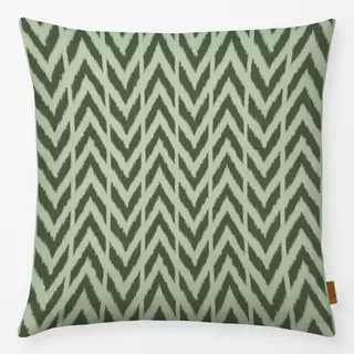 Kissen Zigzag Ikat Green