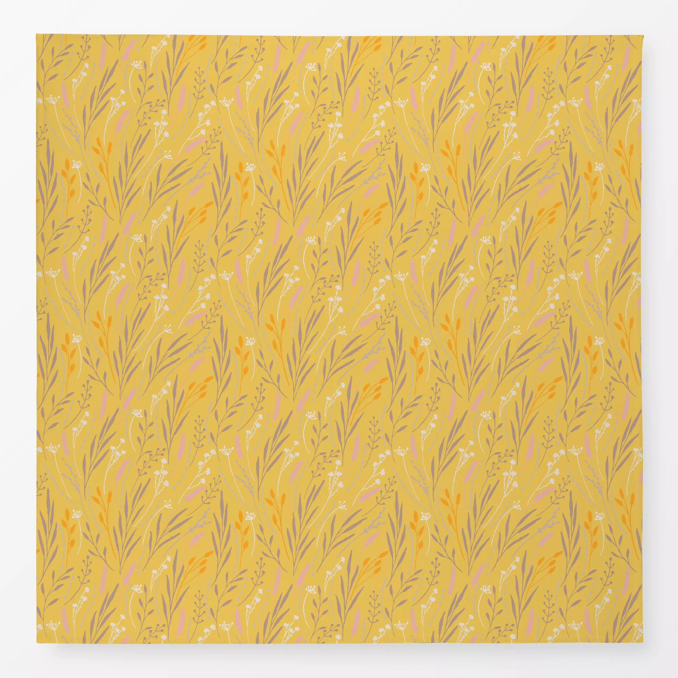 Tischdecke Wildgraeser gelb - Blumen & Florales, Natur & Landschaft, Sommer - von „youdesignme"; boho, Trockenblumen, Wildbl...