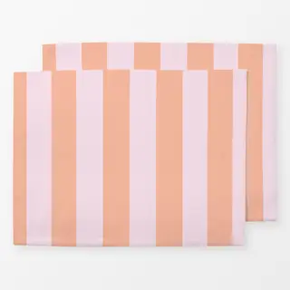 Tischset Rosa Pastel Streifen