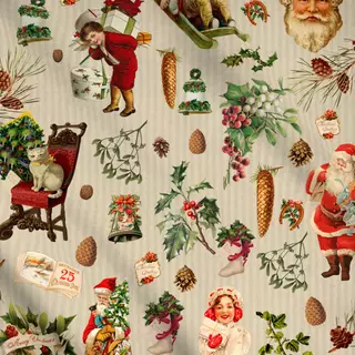 Meterware Vintage Christmas Nostalgia