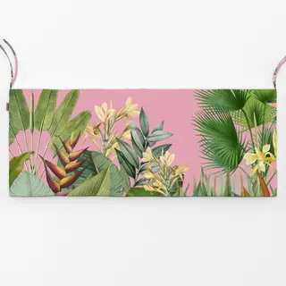Bankauflage Tropischer Dschungel pink