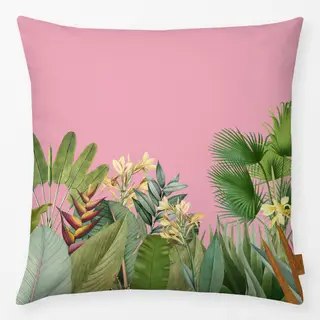 Kissen Tropischer Dschungel pink