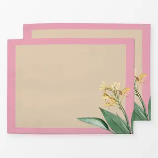 Tischset Tropischer Dschungel pink