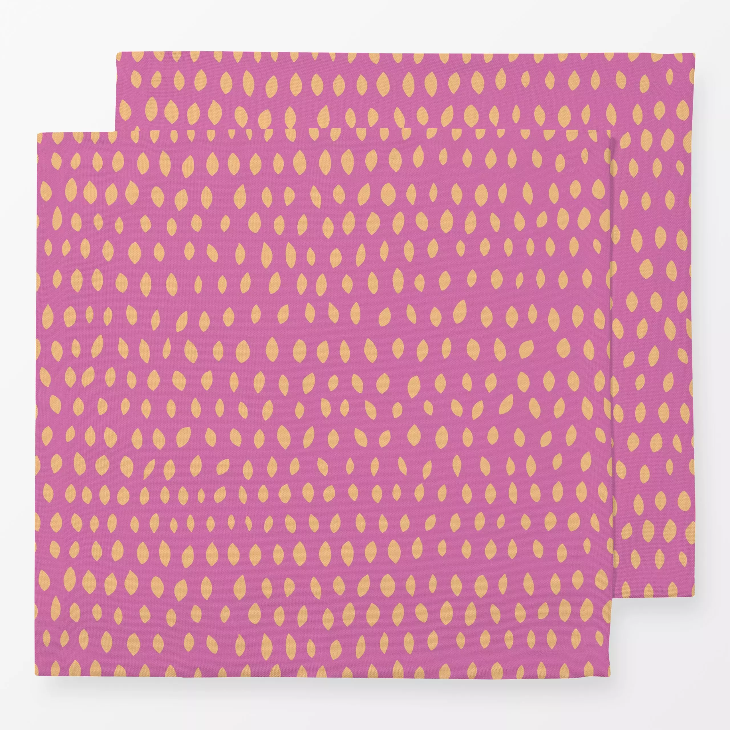 Servietten Sonnenblumenkerne pink - Symbole & Muster - von „Julia Schumacher"; allover, kleingemustert, Dots, Pfirsich, gest...