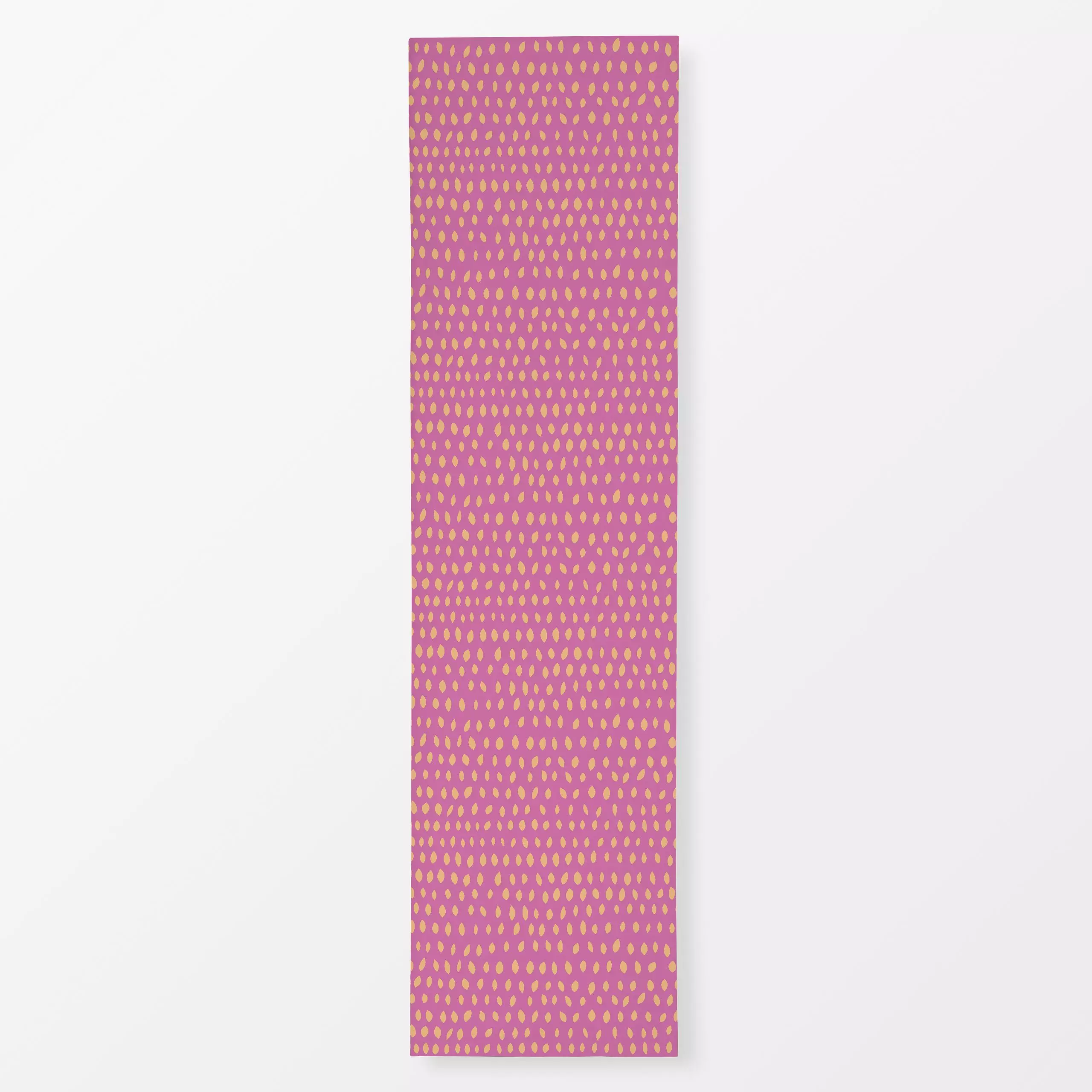 Tischläufer Sonnenblumenkerne pink - Symbole & Muster - von „Julia Schumacher"; allover, kleingemustert, Dots, Pfirsich, ges...