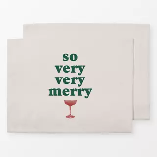 Tischset Very Merry