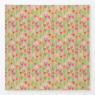 Tischdecke Blumenwiese Grün