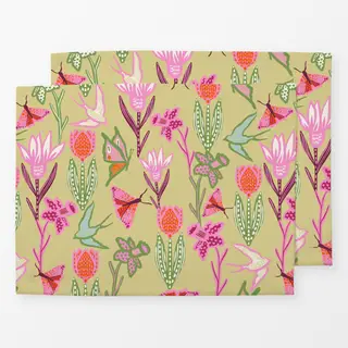 Tischset Blumenwiese Grün