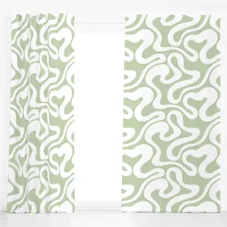 Dekovorhang Swirl green