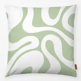 Kissen Swirl green